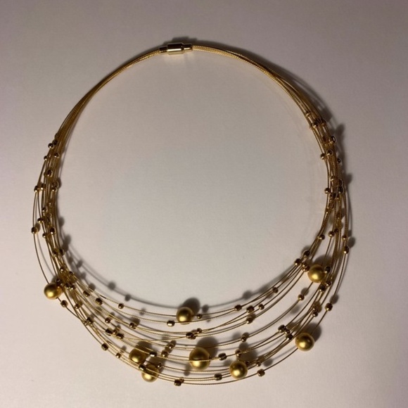 Gold Orb Chocker Necklace - Picture 5 of 5
